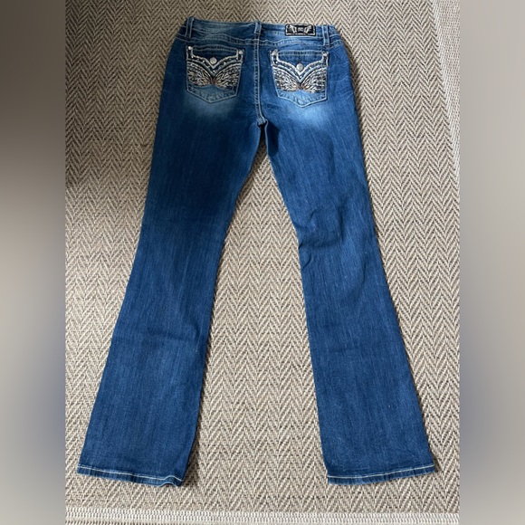 Miss Me Denim - Miss Me “ Chloe Boot” Mid Rise Bootcut Denim Jeans Size 32 x 34 Inseam